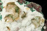 1.75" Gemmy Heulandite Crystals on Mordenite - Maharashtra, India - #195565-1